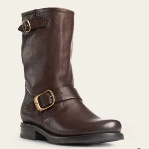 Frye Veronica short moto boots - brown - size 8
